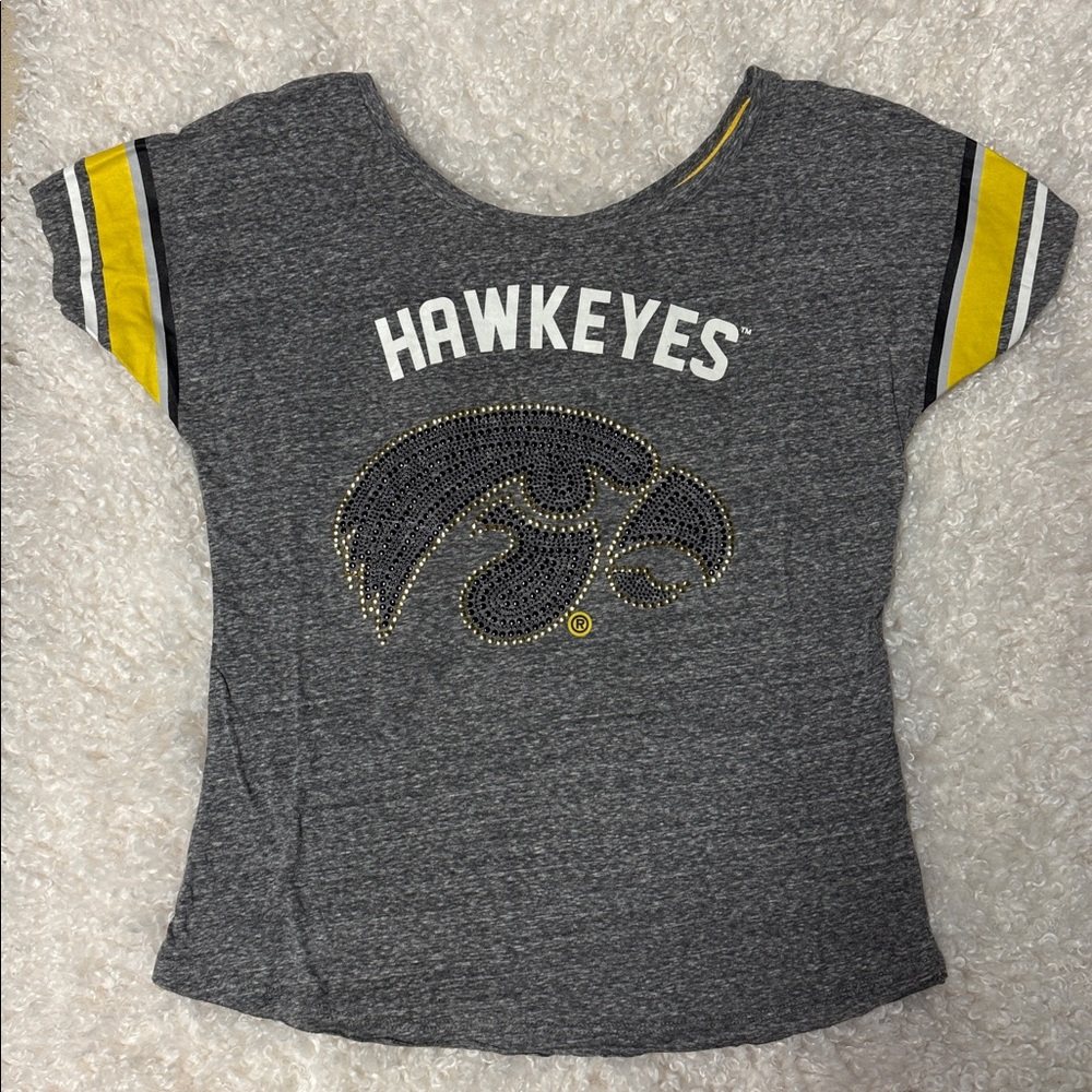 Rhinestone Hawkeye Tee